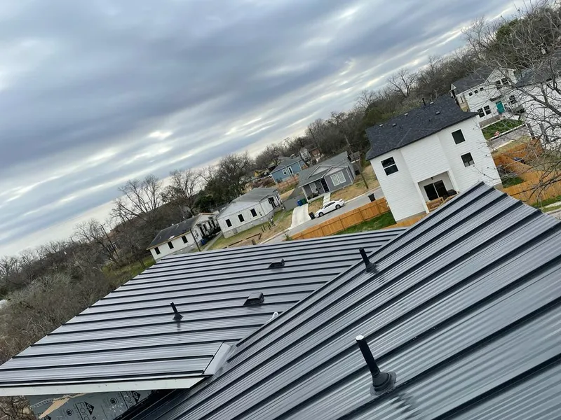 Standing seam metal roof panels with vents for Skylight Repair in East Goshen